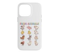 Custodia per iPhone 14 Pro Max Nomi di animali da fattoria per bambini, facile apprendimento, animali carini