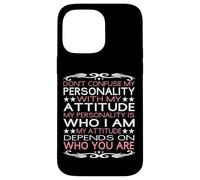 Custodia per iPhone 14 Pro Max Non confondere la mia personalità con il mio atteggiamento sarcastico