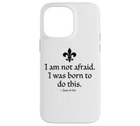 Custodia per iPhone 14 Pro Max Non ho paura di essere nata per fare questa Joan of Arc Ink Black
