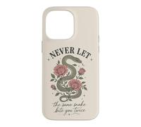 Custodia per iPhone 14 Pro Max Non lasciare mai che lo stesso serpente ti morda due volte rosa serpente