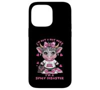 Custodia per iPhone 14 Pro Max Non sono un disastro, sono una Spicy Disaster Pink Highland Cow