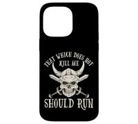 Custodia per iPhone 14 Pro Max Nordic Viking: That Which Does Not Kill Me Should Run