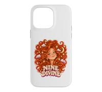 Custodia per iPhone 14 Pro Max Nove & Divine Redhead 9 Stelle di un anno Luna Divertimento Ginger Girl