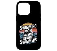 Custodia per iPhone 14 Pro Max Nuoto Mom Raising Strong Nuotatori Nuotare Team Pride