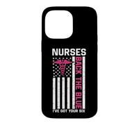 Custodia per iPhone 14 Pro Max Nurse Back The Blue I've Got Your Six American Flag