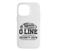Custodia per iPhone 14 Pro Max O-Line Quarterback Security Crew Offensive football Gifts
