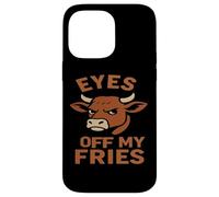 Custodia per iPhone 14 Pro Max Occhi fuori dalle mie patatine fritte - Angry B
