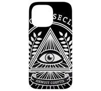 Custodia per iPhone 14 Pro Max Occhio onnivista, Dio, simbolo, piramide, Massonico