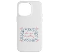 Custodia per iPhone 14 Pro Max Ocean Seashell Starfish Il mare chiama citazione