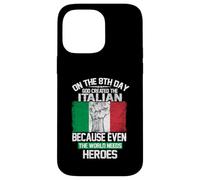 Custodia per iPhone 14 Pro Max On The Eighth Day God Created The Italian Pride Heroes