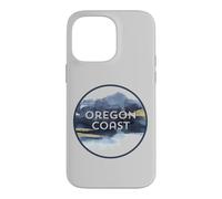 Custodia per iPhone 14 Pro Max Oregon Coast Pacific NW Vacation Souvenir Acquerello Design