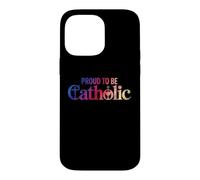 Custodia per iPhone 14 Pro Max Orgoglioso di essere Cattolica Eucaristia Crocifisso Fede cristiana