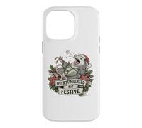 Custodia per iPhone 14 Pro Max Overstimulated But Festive Opossum Christmas