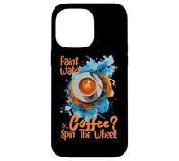 Custodia per iPhone 14 Pro Max PAINT WATER OR COFFEE SPIN THE WHEEL