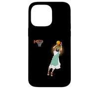 Custodia per iPhone 14 Pro Max Pallacanestro religioso Gesù Christian Humor Tre Point Shot