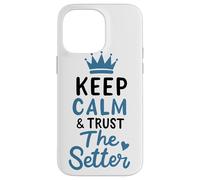 Custodia per iPhone 14 Pro Max Pallavolo Keep Calm And Trust The Setter Giocatore Pallavolo