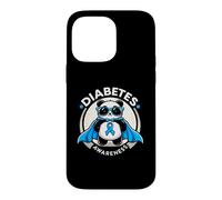 Custodia per iPhone 14 Pro Max Panda Diabetic Type 1 Supporto per la consapevolezza del diabete