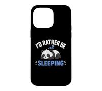 Custodia per iPhone 14 Pro Max Panda Sleep Funny Nap Humor Lazy I'd Rather Be Sleeping