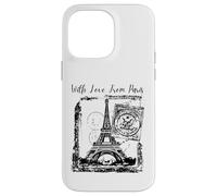 Custodia per iPhone 14 Pro Max Paris With Love from Paris France French Postcard
