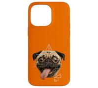 Custodia per iPhone 14 Pro Max Parodia meme matematica cane carlino dagli occhi selvaggi