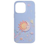 Custodia per iPhone 14 Pro Max Pastel Celestial Sun and Zodiac Constellation