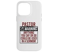 Custodia per iPhone 14 Pro Max PASTOR WARNING! QUALCOSA DICI POTREBBE ESSERE IN UN SERMONE! Meme