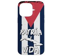 Custodia per iPhone 14 Pro Max Patria y Vida Cuban Flag Cuba Cuban Roots Black