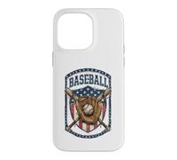 Custodia per iPhone 14 Pro Max Patriotic Baseball Glove USA Flag Vintage Graphic