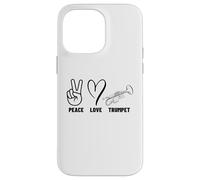 Custodia per iPhone 14 Pro Max Peace Love Trumpet Proud Uomo Donna Trumpeter