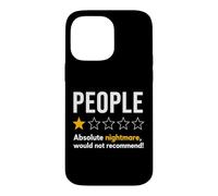 Custodia per iPhone 14 Pro Max People One Star Rating Absolute Nightmare Graphic T-Shirt