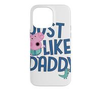 Custodia per iPhone 14 Pro Max Peppa Pig Just Like Daddy Festa del papà