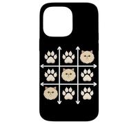Custodia per iPhone 14 Pro Max Persian Cat Paws Grid Game