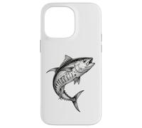 Custodia per iPhone 14 Pro Max Pescatore di pesce di tonno pinna gialla vintage pescatore