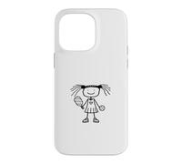 Custodia per iPhone 14 Pro Max Pickleball Girl Stickfigure Cute Funny Pickleball