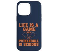 Custodia per iPhone 14 Pro Max Pickleball Life Is A Game Divertente Giocatore di paddle