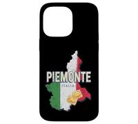 Custodia per iPhone 14 Pro Max Piemonte Italia Retro Regione Mappa Vintage Pasta Souvenir
