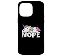 Custodia per iPhone 14 Pro Max Pigro Unicorn Non Oggi Nope