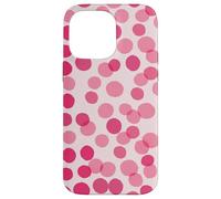 Custodia per iPhone 14 Pro Max Pink Polka Dots Girly Confetti Fun Pattern
