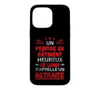 Custodia per iPhone 14 Pro Max Pittore in edificio felice il lunedì si chiama pensionato