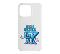 Custodia per iPhone 14 Pro Max Pixel Six Seven Numbers Stile di gioco retrò