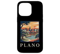 Custodia per iPhone 14 Pro Max plano, texas, retro, vendemmia, orizzonte, tramonto, parco, paesaggio urbano