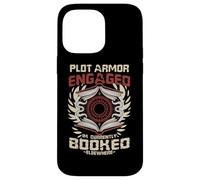Custodia per iPhone 14 Pro Max PLOT ARMOR ENGAGED I'M CURRENTLY BOOKED ELSEWHERE