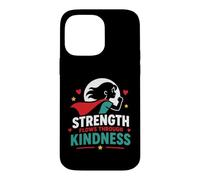 Custodia per iPhone 14 Pro Max Positive Quote woman Strength Flows Through Kindness