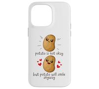 Custodia per iPhone 14 Pro Max Potato Is Not Okay Funny Potato Joke Meme Vegetable Potating