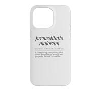 Custodia per iPhone 14 Pro Max Premeditatio Malorum Definizione latina Filosofia antica