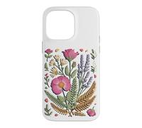 Custodia per iPhone 14 Pro Max Pressed Wildflower Meadow Florist Botanical Art