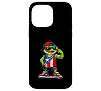 Custodia per iPhone 14 Pro Max Progetto grafico Ojo Watchful National Frog Puerto Rico Pride