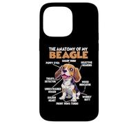Custodia per iPhone 14 Pro Max Proprietario del cane Beagle T Anatomia del Beagle che