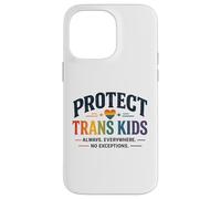 Custodia per iPhone 14 Pro Max Proteggi i bambini trans LGBTQ+ Pride Equality Support Design