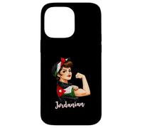 Custodia per iPhone 14 Pro Max Proud Strong Jordanian Girl Woman Girlfriend Jordan Flag